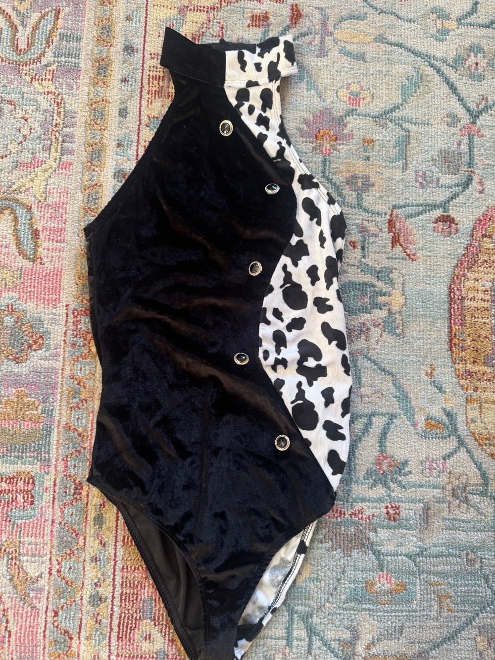 Foreplay Cruella De Vil Sexy Bodysuit Halloween Costume Size S/XS